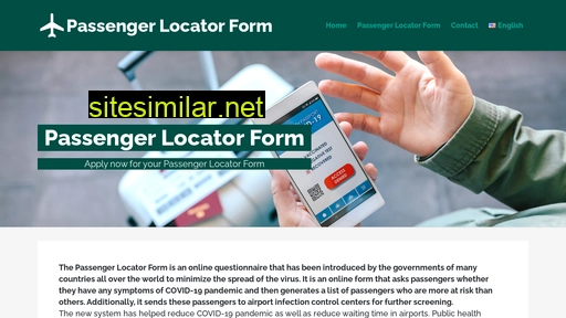 passengerlocatorform.info alternative sites