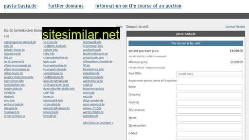 pasta-basta.de.domain-auktionen.info alternative sites