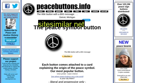 Peacebuttons similar sites