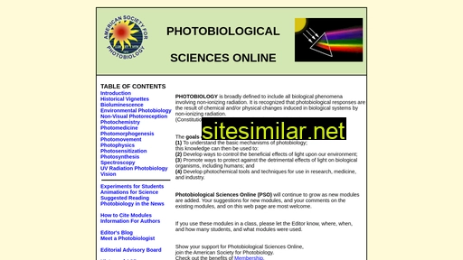 Photobiology similar sites