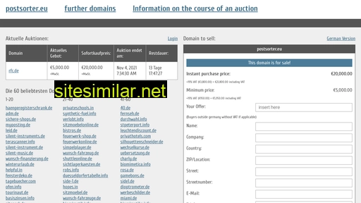 postsorter.eu.domain-auktionen.info alternative sites
