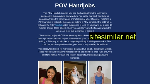 Pov-handjobs similar sites