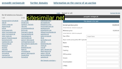 prospekt-vorlagen.de.domain-auktionen.info alternative sites