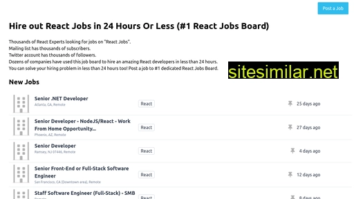 reactjobs.info alternative sites