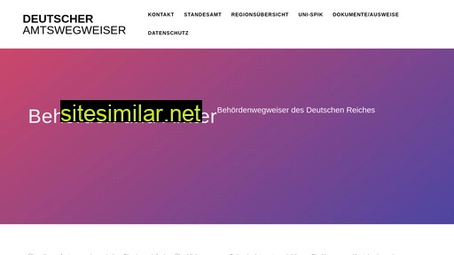 reichsamt.info alternative sites