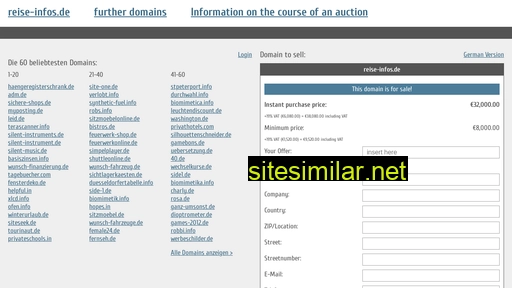 reise-infos.de.domain-auktionen.info alternative sites