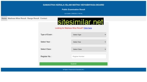 result.samastha.info alternative sites