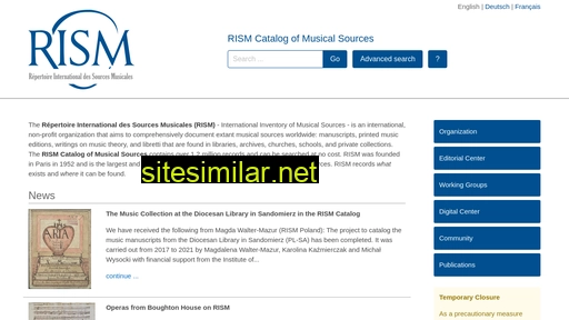 rism.info alternative sites