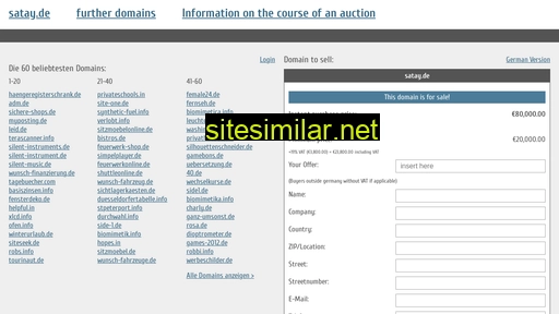 satay.de.domain-auktionen.info alternative sites