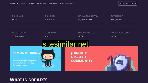 semux.info alternative sites