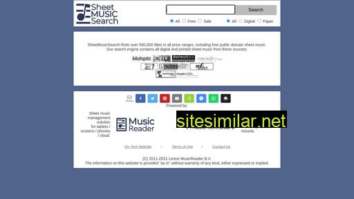 sheetmusicsearch.info alternative sites
