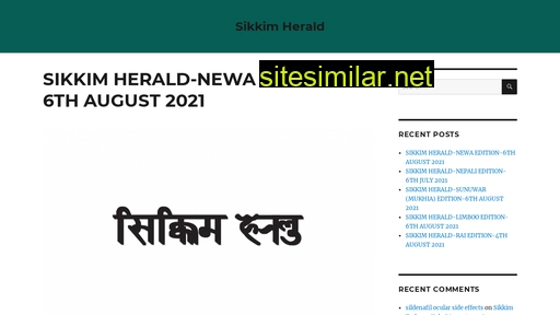 Sikkimherald similar sites