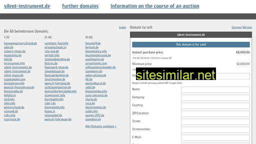 silent-instrument.de.domain-auktionen.info alternative sites