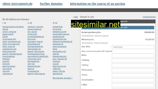 silent-instruments.de.domain-auktionen.info alternative sites