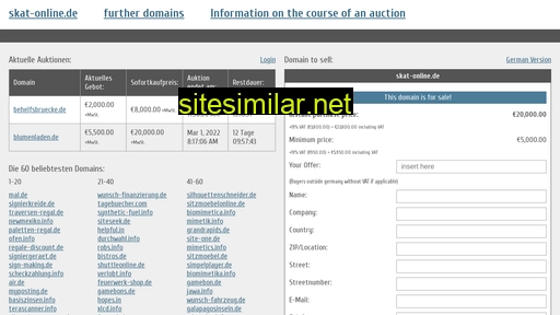 skat-online.de.domain-auktionen.info alternative sites