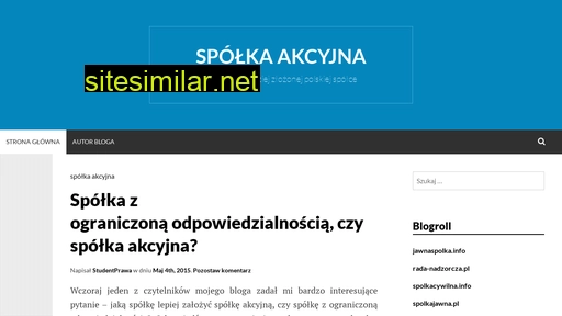spolka-akcyjna.info alternative sites