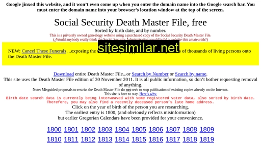 Ssdmf similar sites