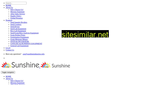 Sunshineindustries similar sites