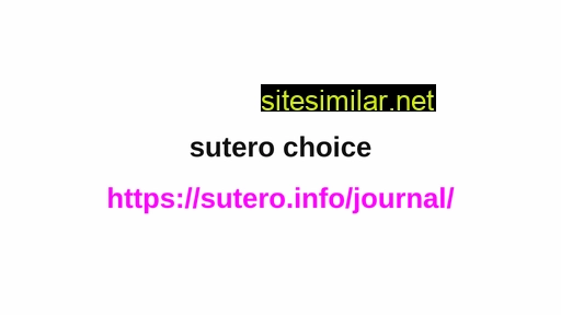 sutero.info alternative sites