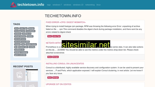 Techietown similar sites