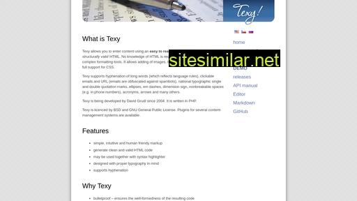 texy.info alternative sites