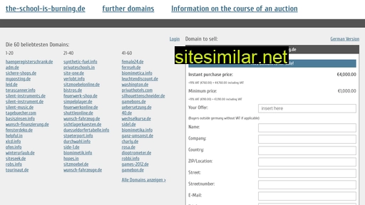 the-school-is-burning.de.domain-auktionen.info alternative sites