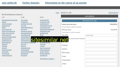 unis-online.de.domain-auktionen.info alternative sites