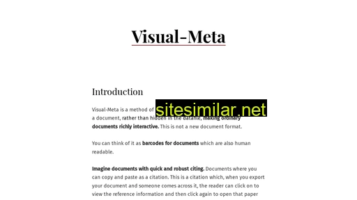 visual-meta.info alternative sites