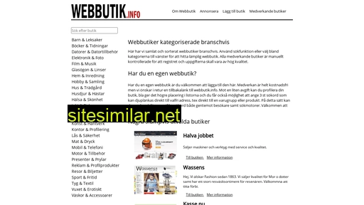 webbutik.info alternative sites
