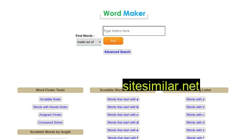 Wordmaker similar sites