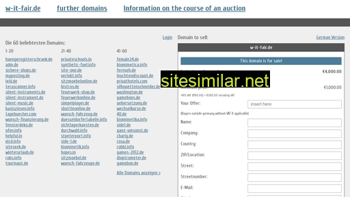 w-it-fair.de.domain-auktionen.info alternative sites