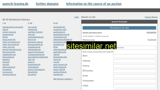 wunsch-leasing.de.domain-auktionen.info alternative sites