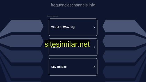 Frequencieschannels similar sites