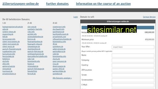 übersetzungen-online.de.domain-auktionen.info alternative sites