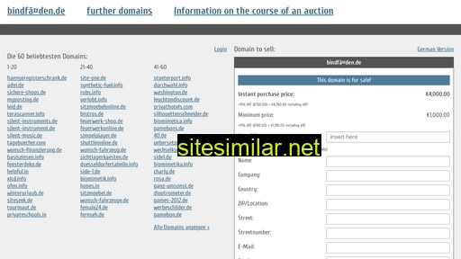 bindfäden.de.domain-auktionen.info alternative sites