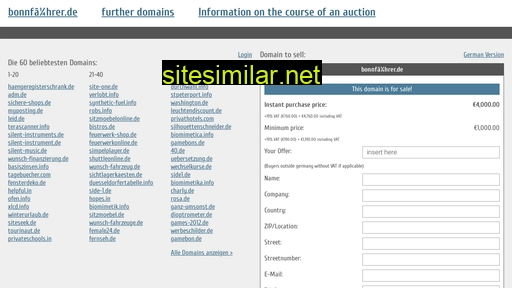 bonnführer.de.domain-auktionen.info alternative sites