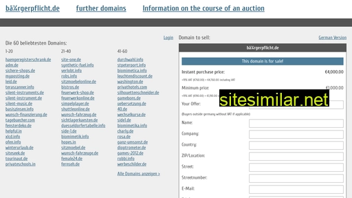 bürgerpflicht.de.domain-auktionen.info alternative sites