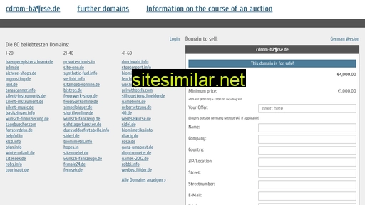 cdrom-börse.de.domain-auktionen.info alternative sites