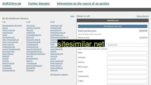 dvdführer.de.domain-auktionen.info alternative sites