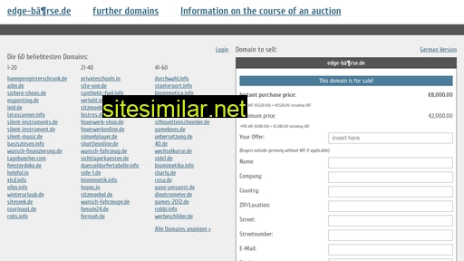 edge-börse.de.domain-auktionen.info alternative sites