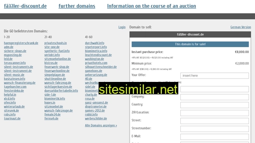 füller-discount.de.domain-auktionen.info alternative sites