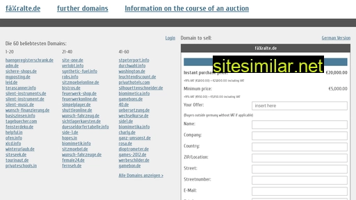 füralte.de.domain-auktionen.info alternative sites