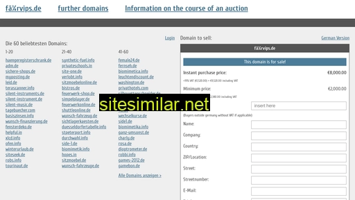 fürvips.de.domain-auktionen.info alternative sites