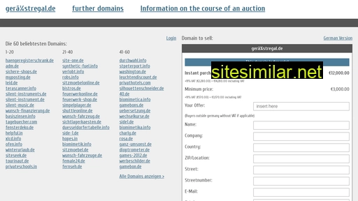 gerüstregal.de.domain-auktionen.info alternative sites