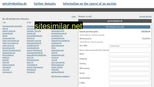getränkonline.de.domain-auktionen.info alternative sites