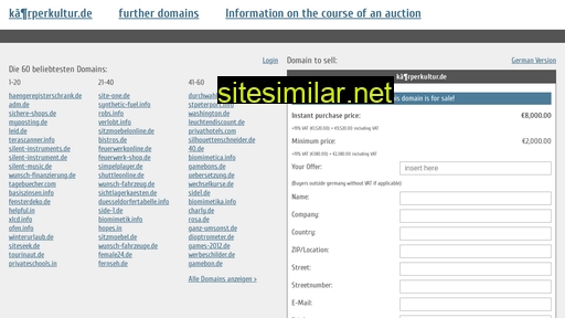 körperkultur.de.domain-auktionen.info alternative sites