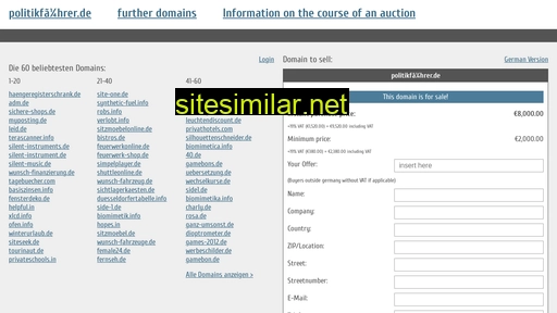 politikführer.de.domain-auktionen.info alternative sites