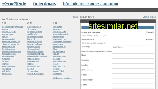 wärmeöfen.de.domain-auktionen.info alternative sites