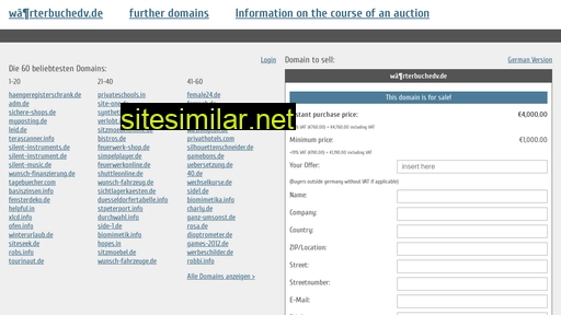 wörterbuchedv.de.domain-auktionen.info alternative sites