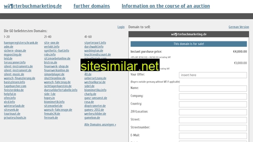 wörterbuchmarketing.de.domain-auktionen.info alternative sites